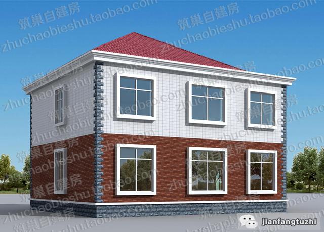 20萬(wàn)農(nóng)村二層自建房完整施工圖，3廳5臥，簡(jiǎn)約實(shí)用