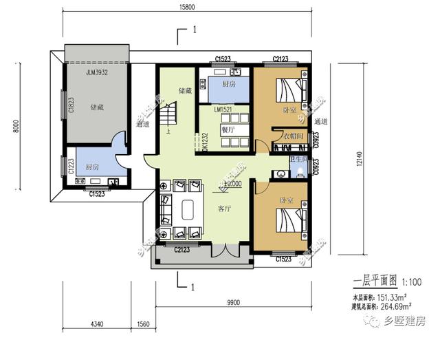兩款精美的兩層別墅設計圖，每一處細節都非常注重品質