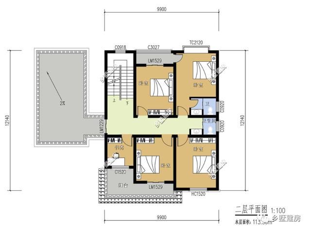 兩款精美的兩層別墅設計圖，每一處細節都非常注重品質