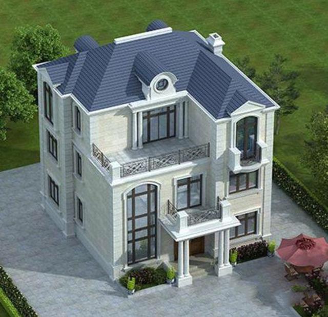 農村三層自建房設計圖，結構非常簡單，拿到圖紙就能建