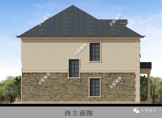 一棟古樸范十足的三層中式別墅設(shè)計圖，美出天際