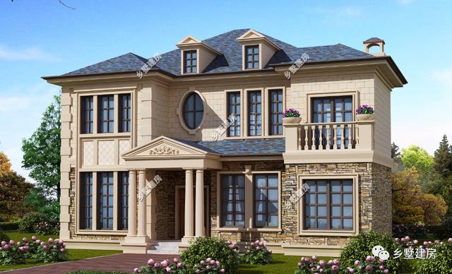 一棟古樸范十足的三層中式別墅設(shè)計圖，美出天際