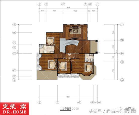 這款帶車庫的農村別墅設計圖介紹給你，不怕車沒地方停了