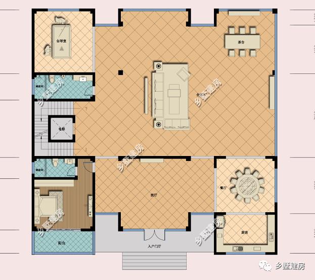 推薦一款農村自建房設計圖，外觀造型還是內部布局都非常大氣