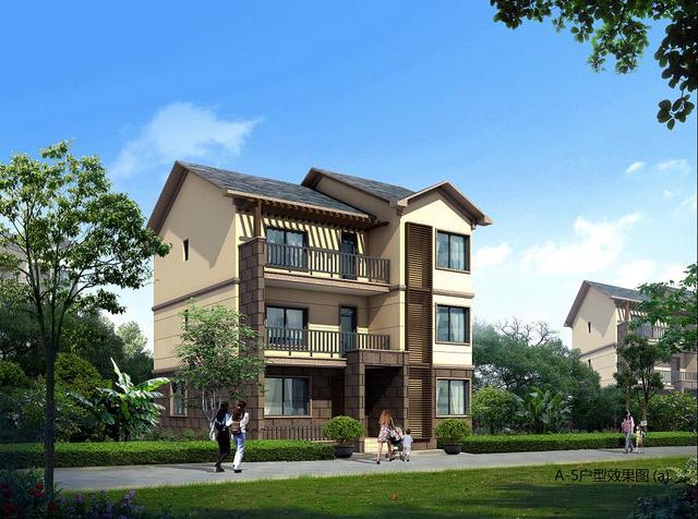 三款新中式農村自建房設計圖，經典大氣，越看越喜歡