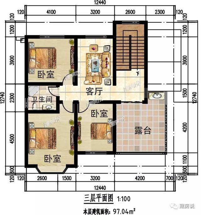 給大家推薦3款農村最流行的別墅設計圖，造價和布局一流