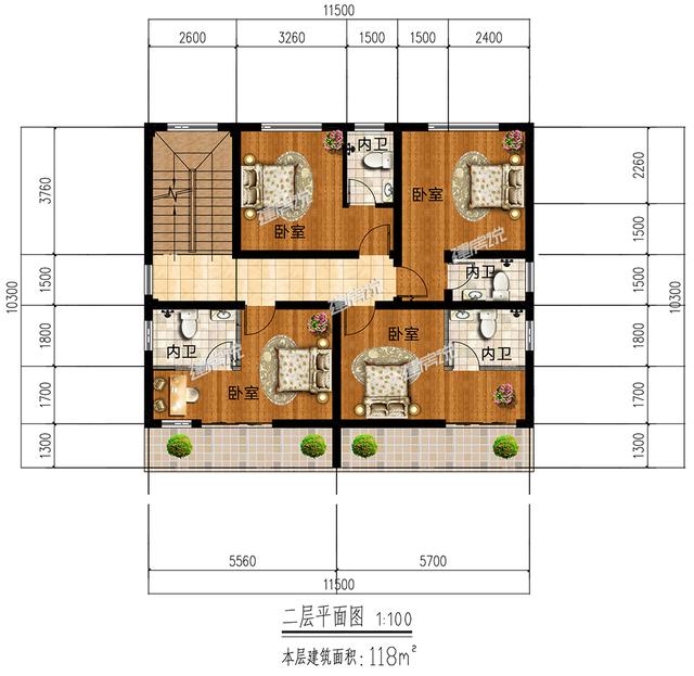 這款古色古香的現代別墅設計圖，非常有韻味