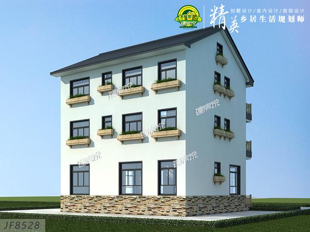 這款古色古香的現代別墅設計圖，非常有韻味