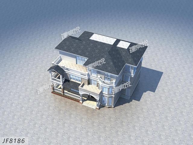 三層農(nóng)村自建房設(shè)計(jì)圖，外型精美，非常適合建在農(nóng)村