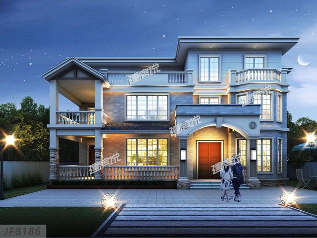 三層農(nóng)村自建房設(shè)計(jì)圖，外型精美，非常適合建在農(nóng)村