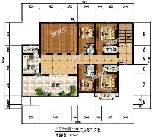 三層農(nóng)村自建房設(shè)計(jì)圖，外型精美，非常適合建在農(nóng)村
