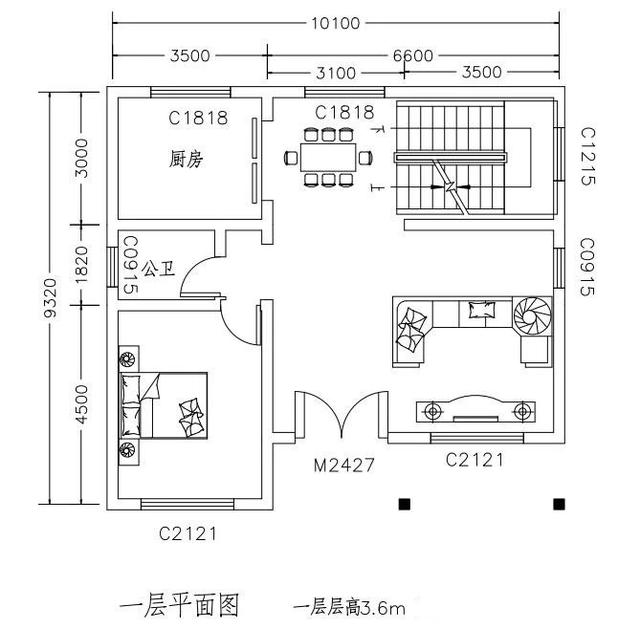 二層農村獨棟別墅設計圖，16萬就能建成