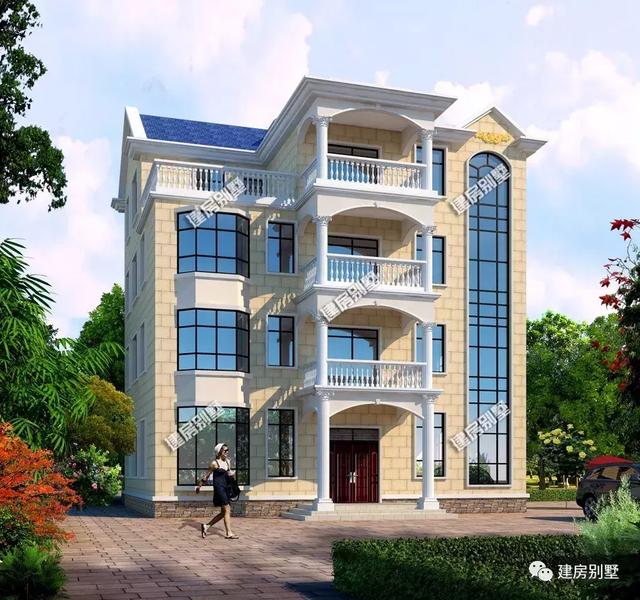 四層農(nóng)村別墅設(shè)計圖，可住多戶，功能強大很實用