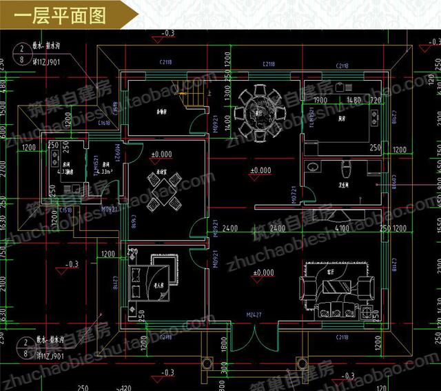 三層實用農村自建房設計圖，18×12米，造價30左右，戶型大方施工簡單