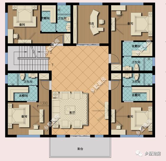 推薦一款定制的農村自建房設計圖紙，外觀造型簡約大氣，內部功能設計齊全