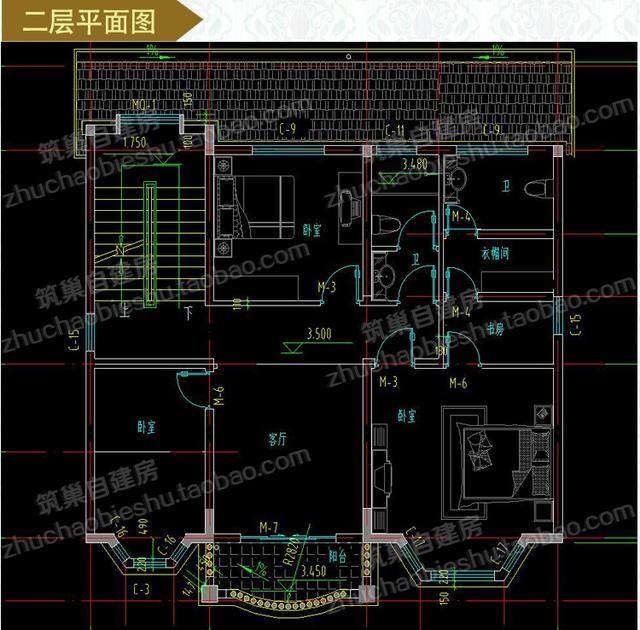 農村三層別墅設計施工效果圖，設計的很精致