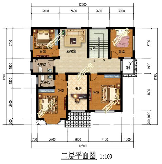 兩款設計別致的農村自建房設計圖，外觀都很美