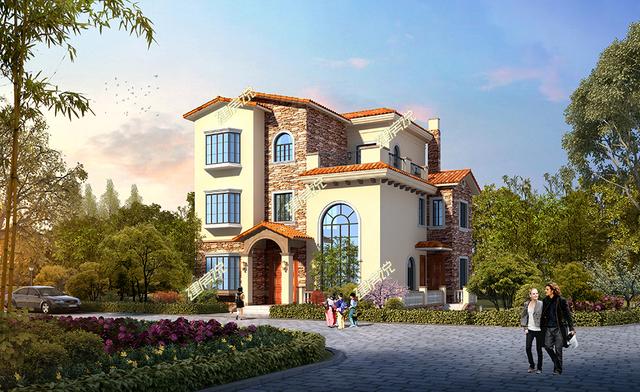 兩款設計別致的農村自建房設計圖，外觀都很美