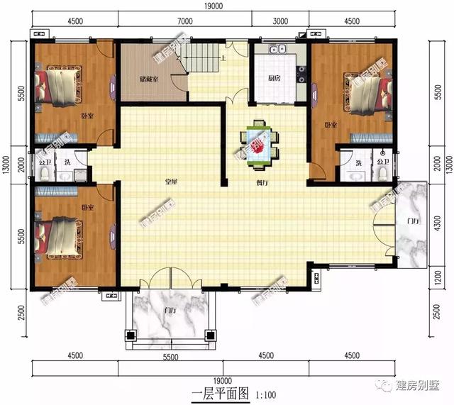 四層農村自建房設計圖，室內的布局方式大多數人都說不錯