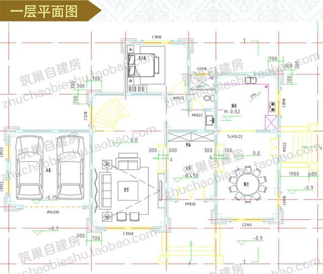 分享一款三層別墅設(shè)計圖，帶落地窗+獨立車庫+涼亭