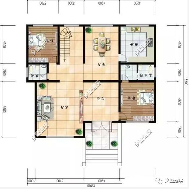 三層自建房別墅設計圖，室內豪華的猶如宮殿一般