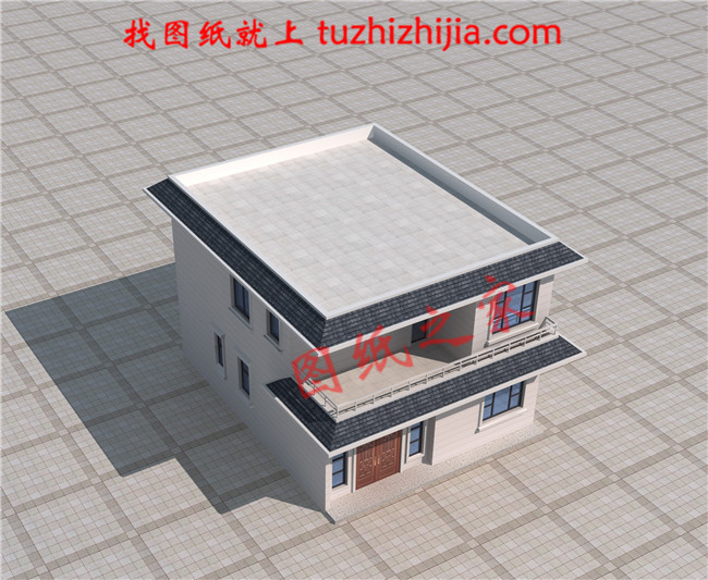 10萬內2層小洋樓設計圖，平屋頂，戶型設計合理