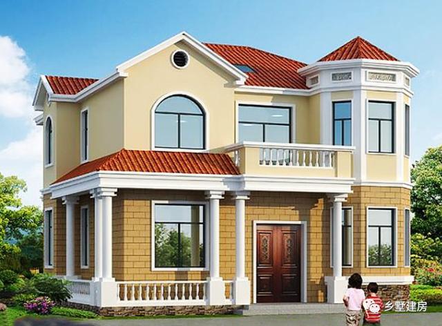 今天介紹這兩款農村自建房設計圖，花少的錢住高級的別墅