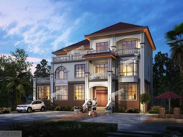 私人定制的三層歐式別墅設(shè)計圖，建棟漂亮別墅來享受生活吧