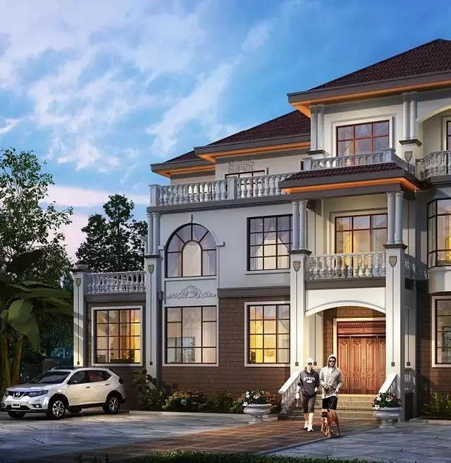 私人定制的三層歐式別墅設(shè)計圖，建棟漂亮別墅來享受生活吧