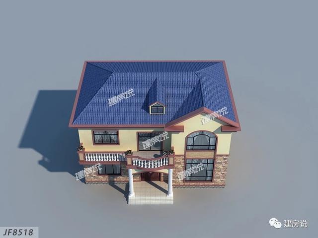 有宅基地一定要蓋一棟別墅，這款二層別墅設計圖推薦給你