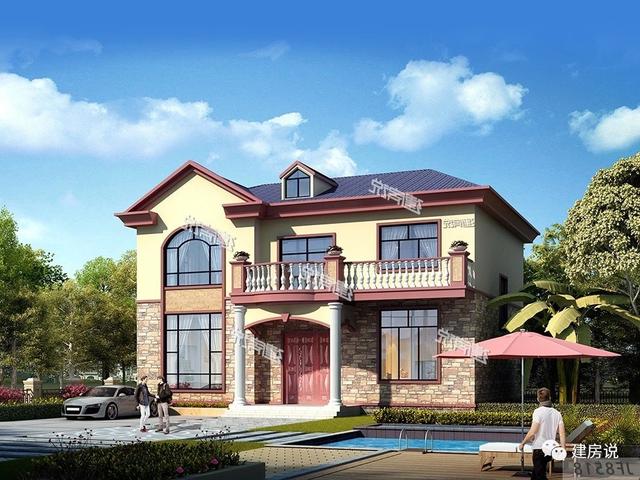 有宅基地一定要蓋一棟別墅，這款二層別墅設計圖推薦給你