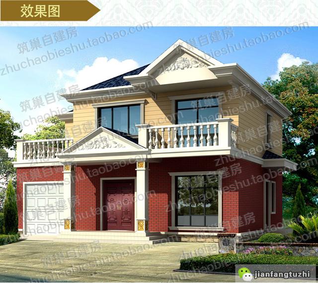 帶車庫二層自建房全套設(shè)計施工圖，布局緊湊，方便舒適