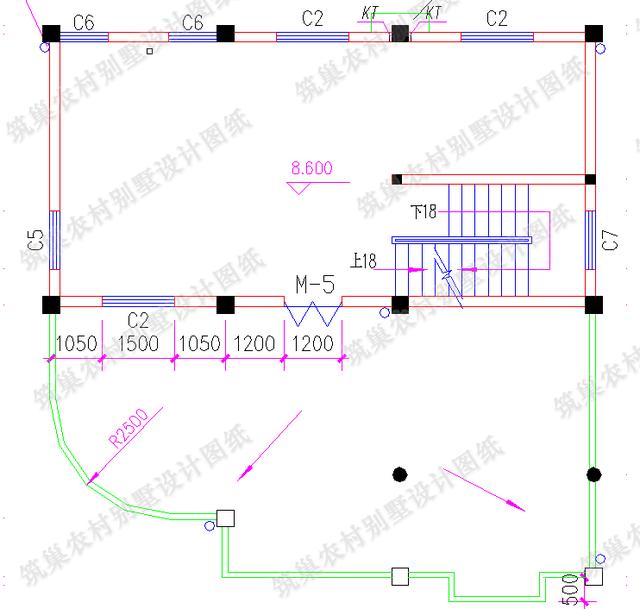 2款四層帶挑空客廳農村別墅設計施工圖，適合家里人口多的大家庭建造
