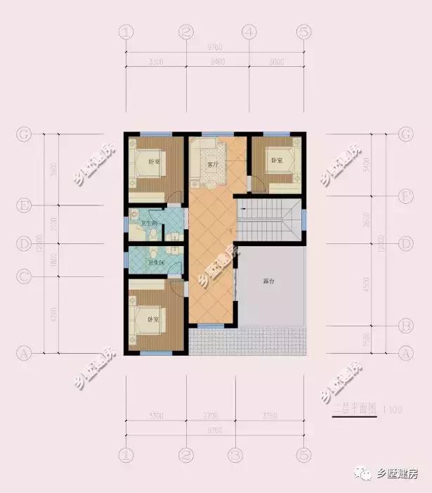 一款帶地下室的農(nóng)村別墅設(shè)計圖，簡單大方，不宜過時