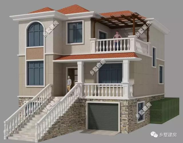 一款帶地下室的農(nóng)村別墅設(shè)計圖，簡單大方，不宜過時