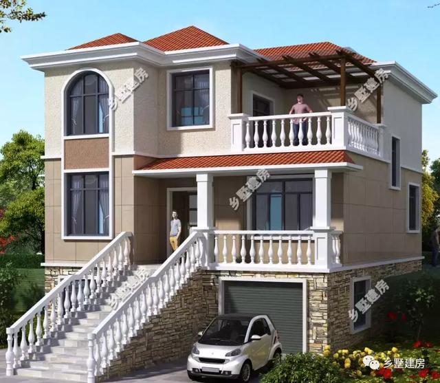 一款帶地下室的農(nóng)村別墅設(shè)計圖，簡單大方，不宜過時