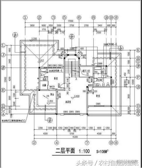 吳先生的歐式風格兩層別墅設計施工圖案例