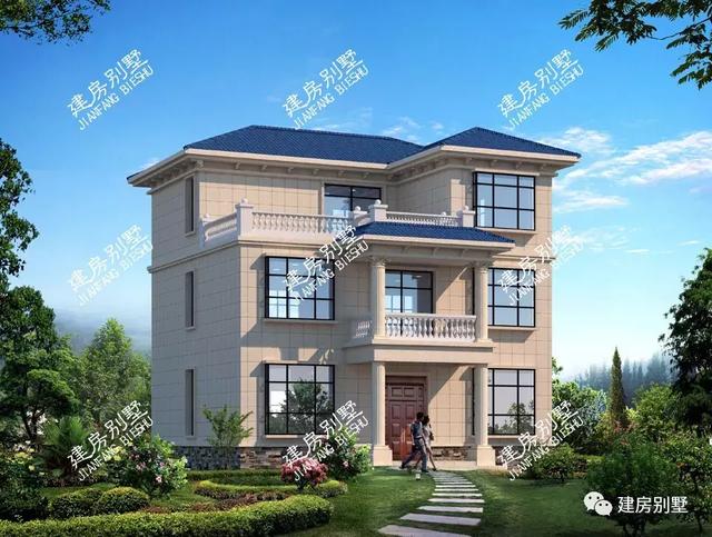 廚房單獨(dú)建的農(nóng)村自建房設(shè)計(jì)圖，外觀靚，布局好