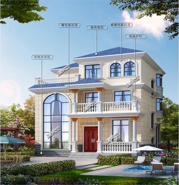 私人訂制的三層別墅設(shè)計圖，外型清新靚麗，空間利用的很合理
