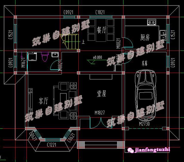 新農村二層別墅住宅設計圖，外觀素凈精致，造價經濟且實用