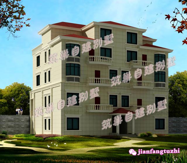 帶庭院農(nóng)村自建別墅設(shè)計圖，不管院子設(shè)在前邊后邊，都有好處