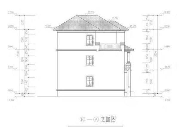 三層小別墅設計圖方案，施工便利，建成之后，必定會成為村里的一大亮點