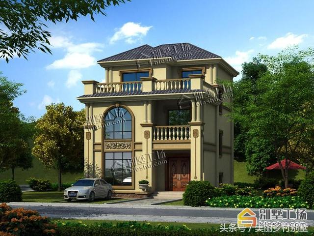 小宅基地的福音來啦，占地不到100平三層別墅設計圖，不來一套么