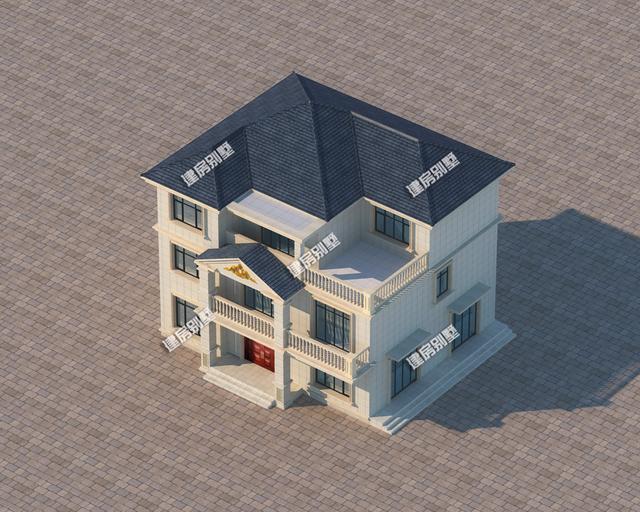 三層臨街別墅設(shè)計圖，做點小生意也是很不錯的