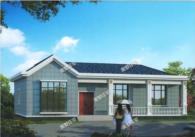 7款最受農村歡迎的一層別墅設計圖，美觀洋氣，施工簡單