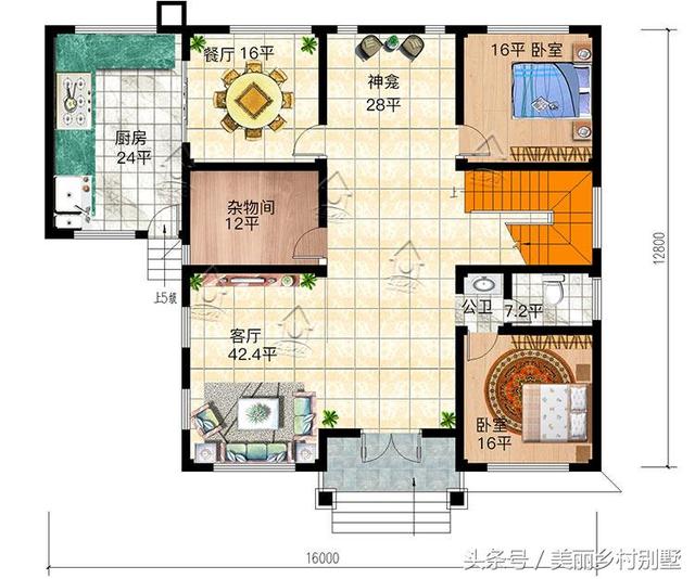 又到了建房的好時節了，看看這款35萬二層實用農村別墅設計圖