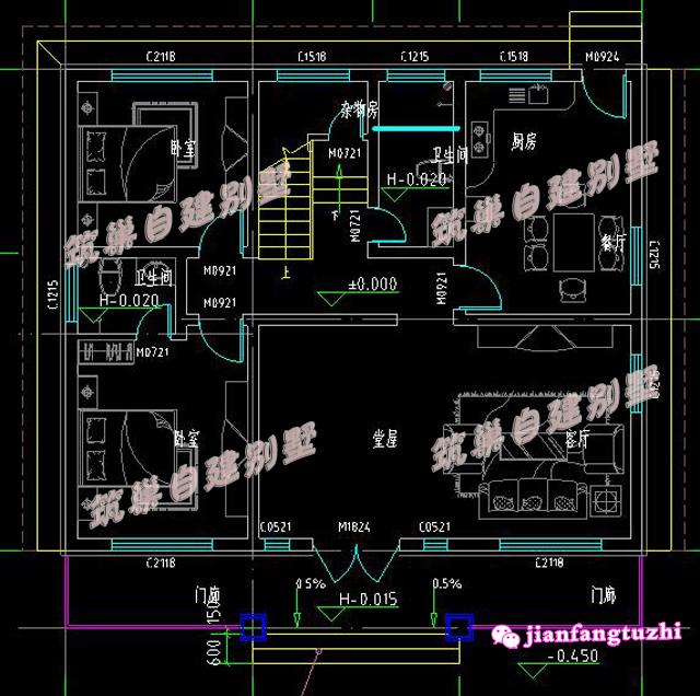 6套農村二層別墅設計圖，喜歡哪套建哪套