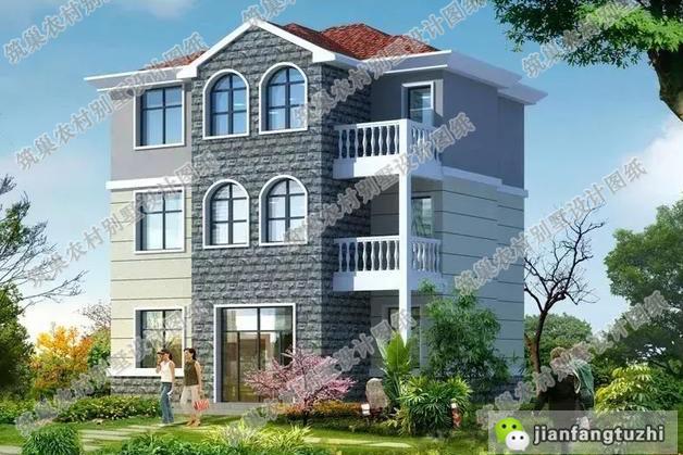 2套三層農村別墅全套設計施工效果圖，根據自己需求設計的房子住起來更舒適