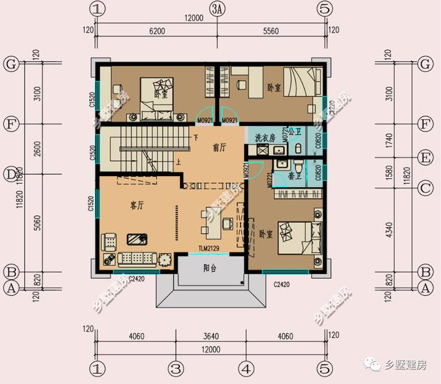 農村還沒建房的有福了，趕緊來看看這兩款別墅設計圖，功能設計的十分齊全