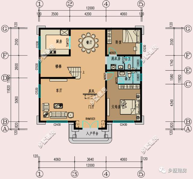 農村還沒建房的有福了，趕緊來看看這兩款別墅設計圖，功能設計的十分齊全